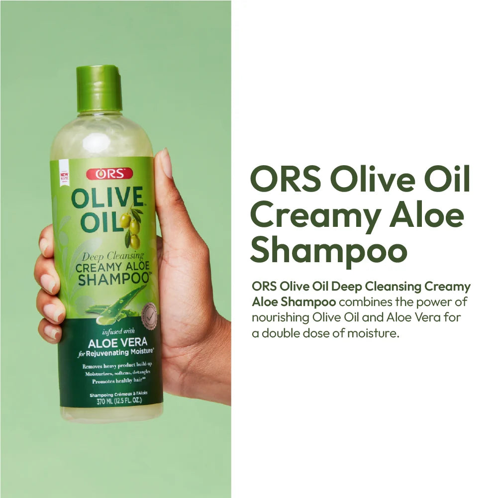ORS Olive Oil Creamy Aloe Shampoo with Aloe Vera Bonus 16.25oz