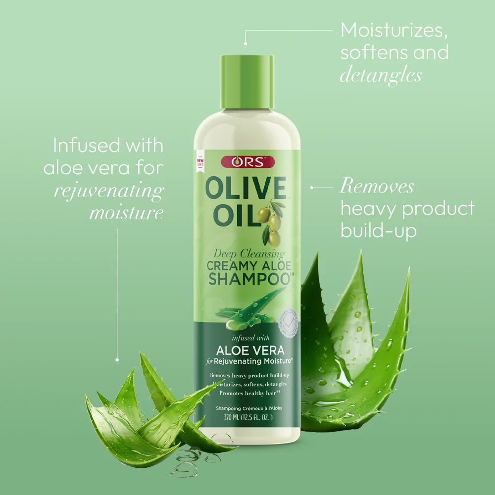 ORS Olive Oil Creamy Aloe Shampoo with Aloe Vera Bonus 16.25oz