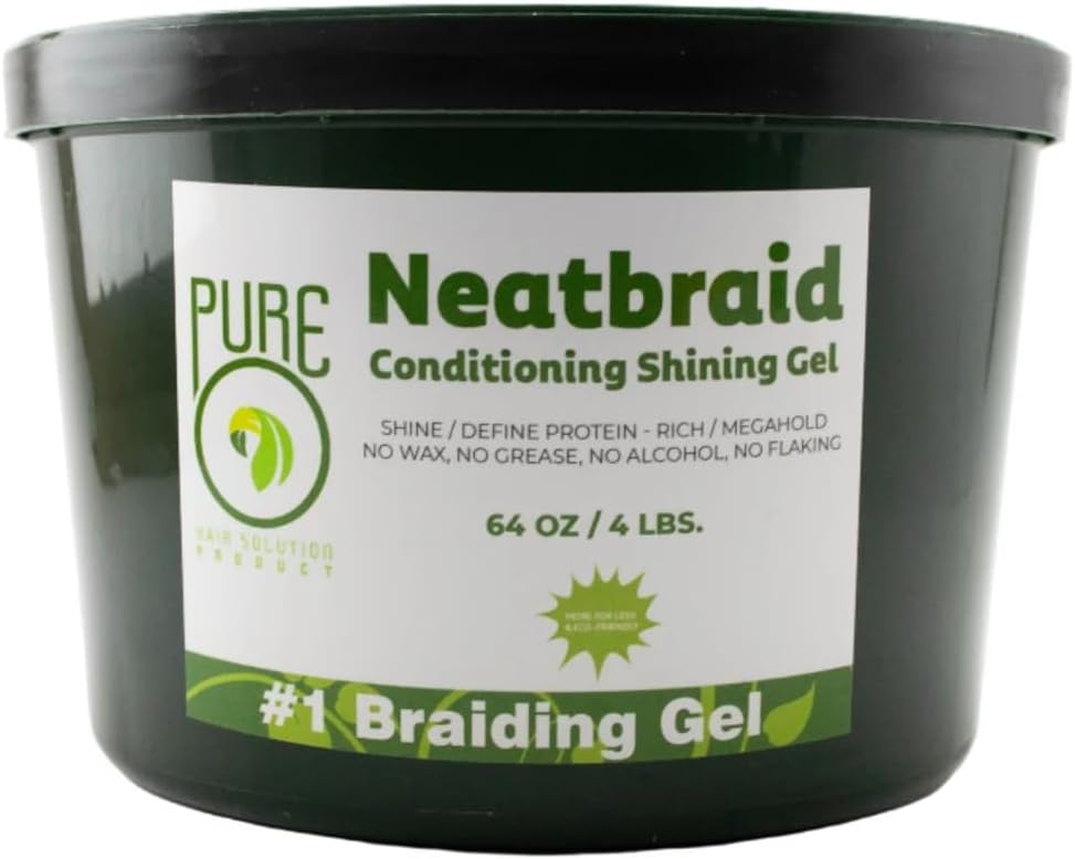 Pure O Neat Braid Gel Neat Braid Conditioning Shining Gel 16oz