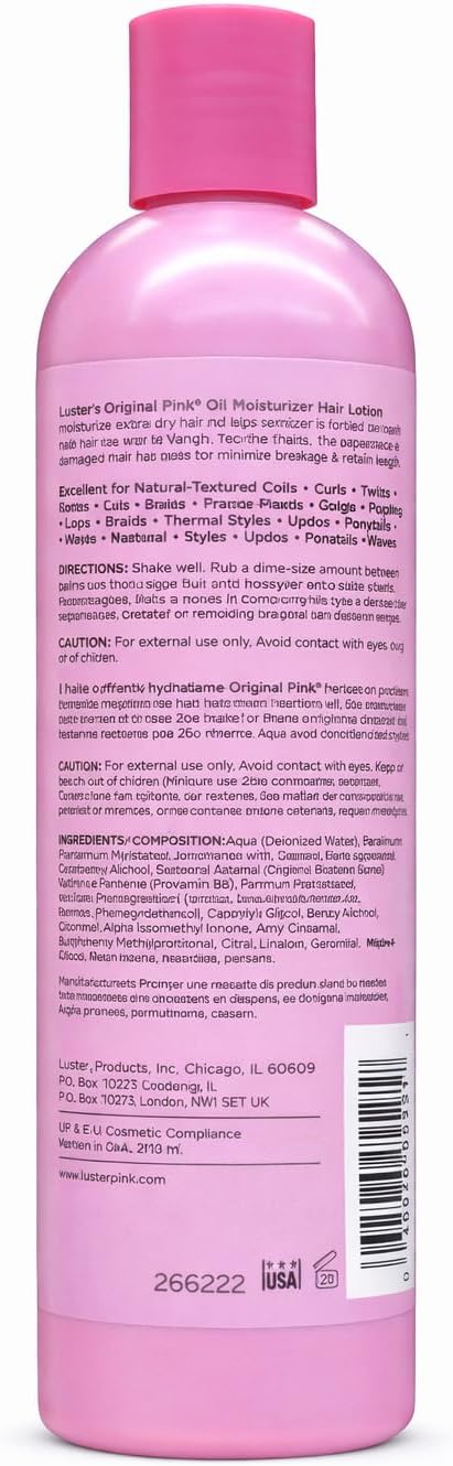 Luster's Pink Oil Moisturizer 12oz