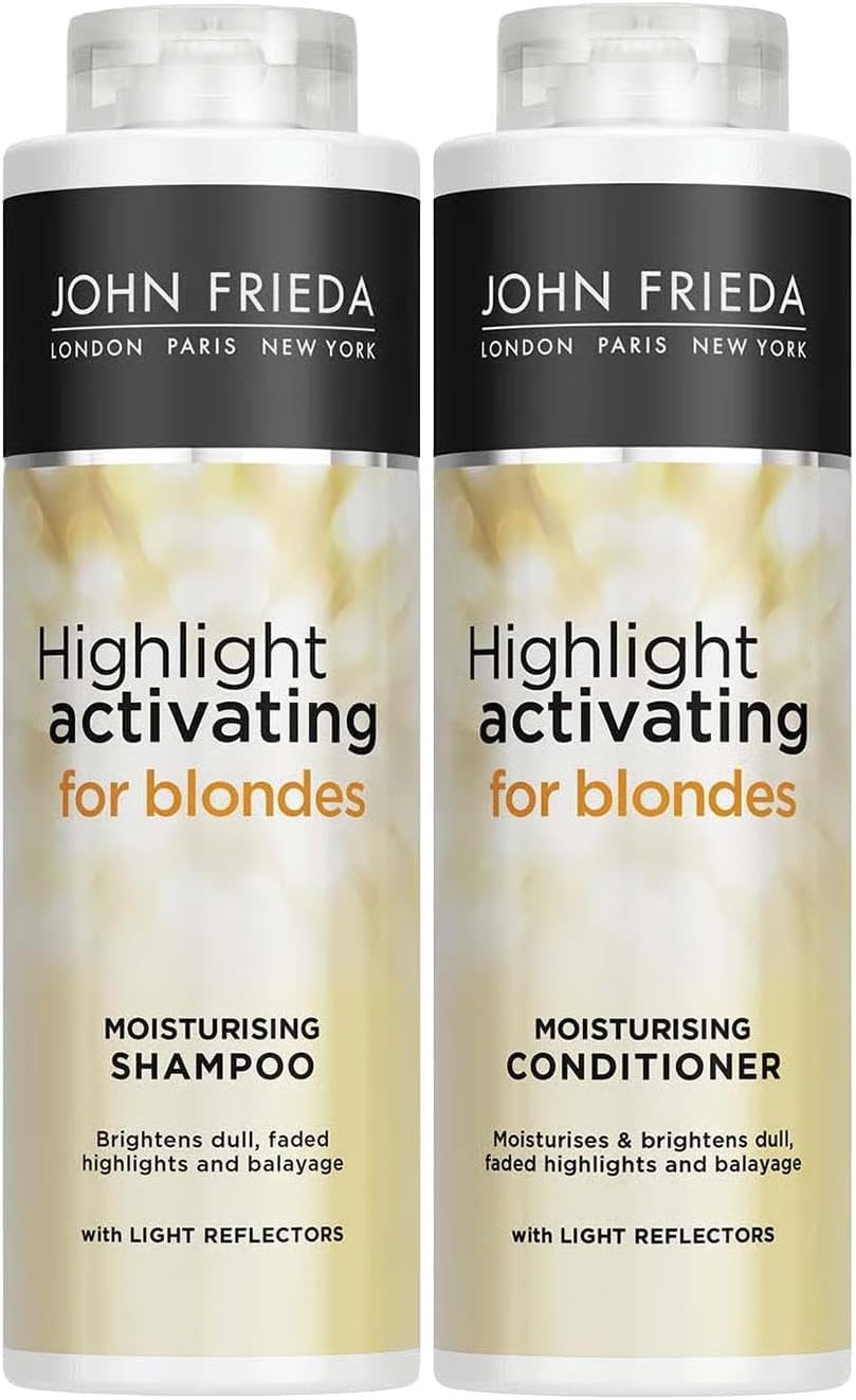 John Frieda Blonde Highlight Activating Moisturising Shampoo & Conditioner Duo Pack 2 x 500ml