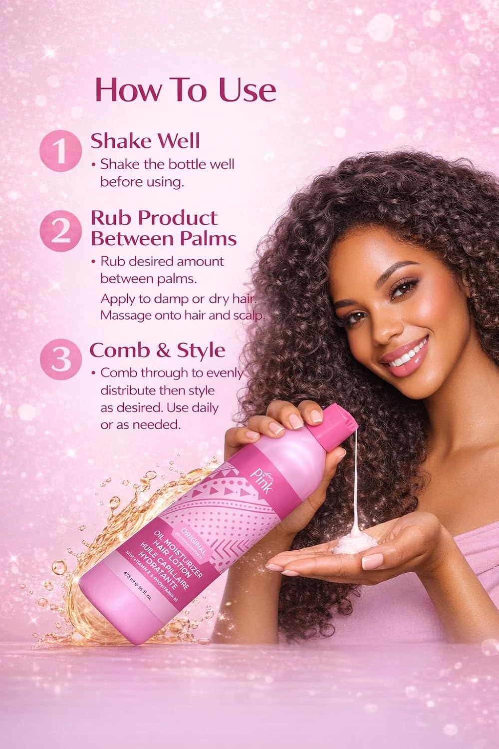 Luster's Pink Oil Moisturizer 16oz