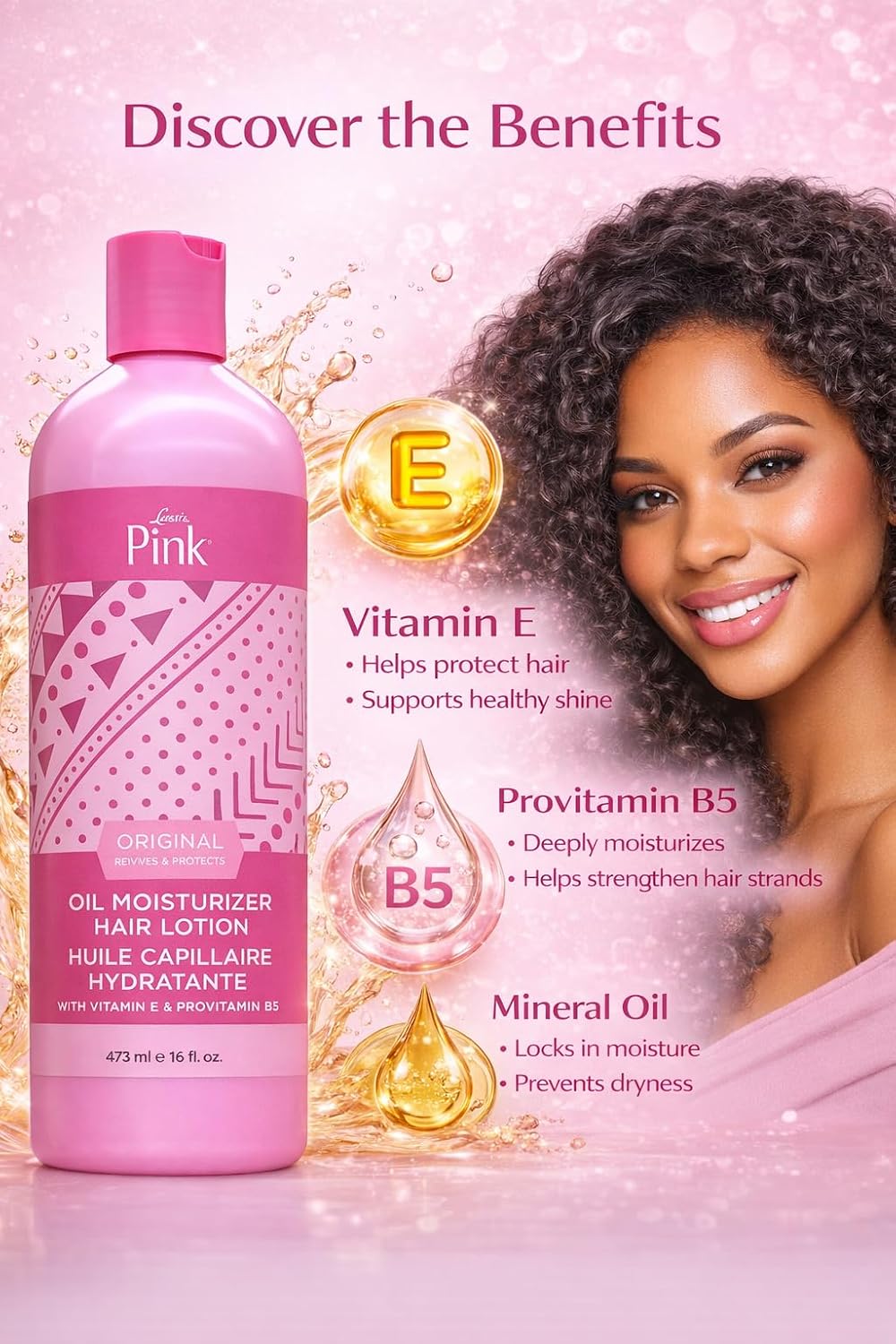 Luster's Pink Oil Moisturizer 16oz