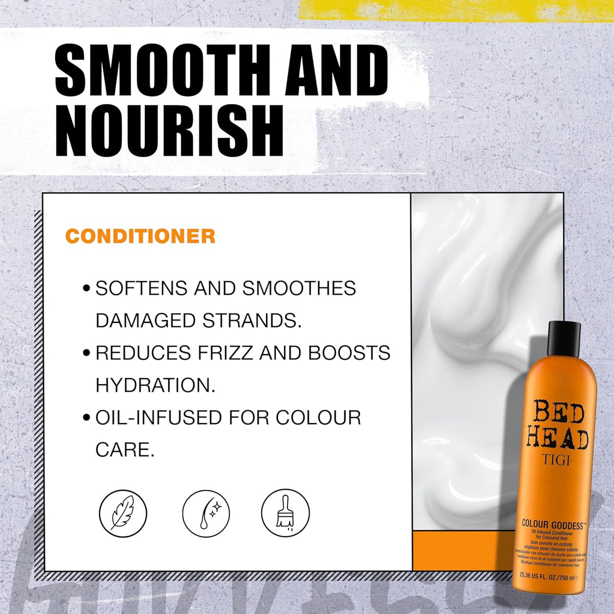 TIGI Bed Head Colour Goddess Shampoo & Conditioner Set - Brown 750ml (Pack of 2)