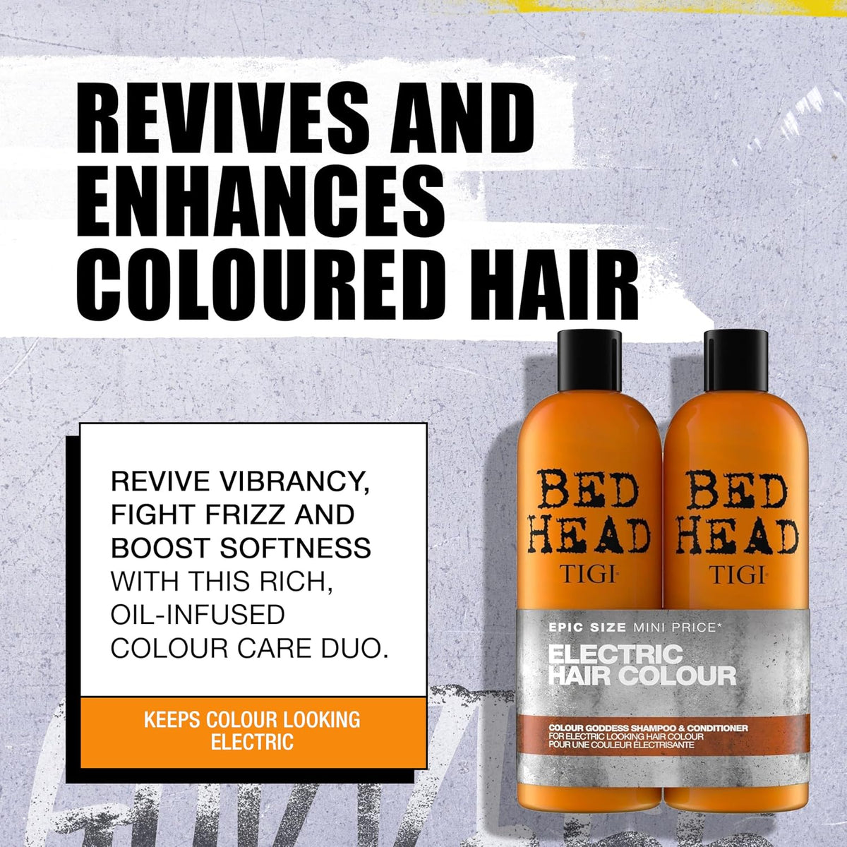 TIGI Bed Head Colour Goddess Shampoo & Conditioner Set - Brown 750ml (Pack of 2)