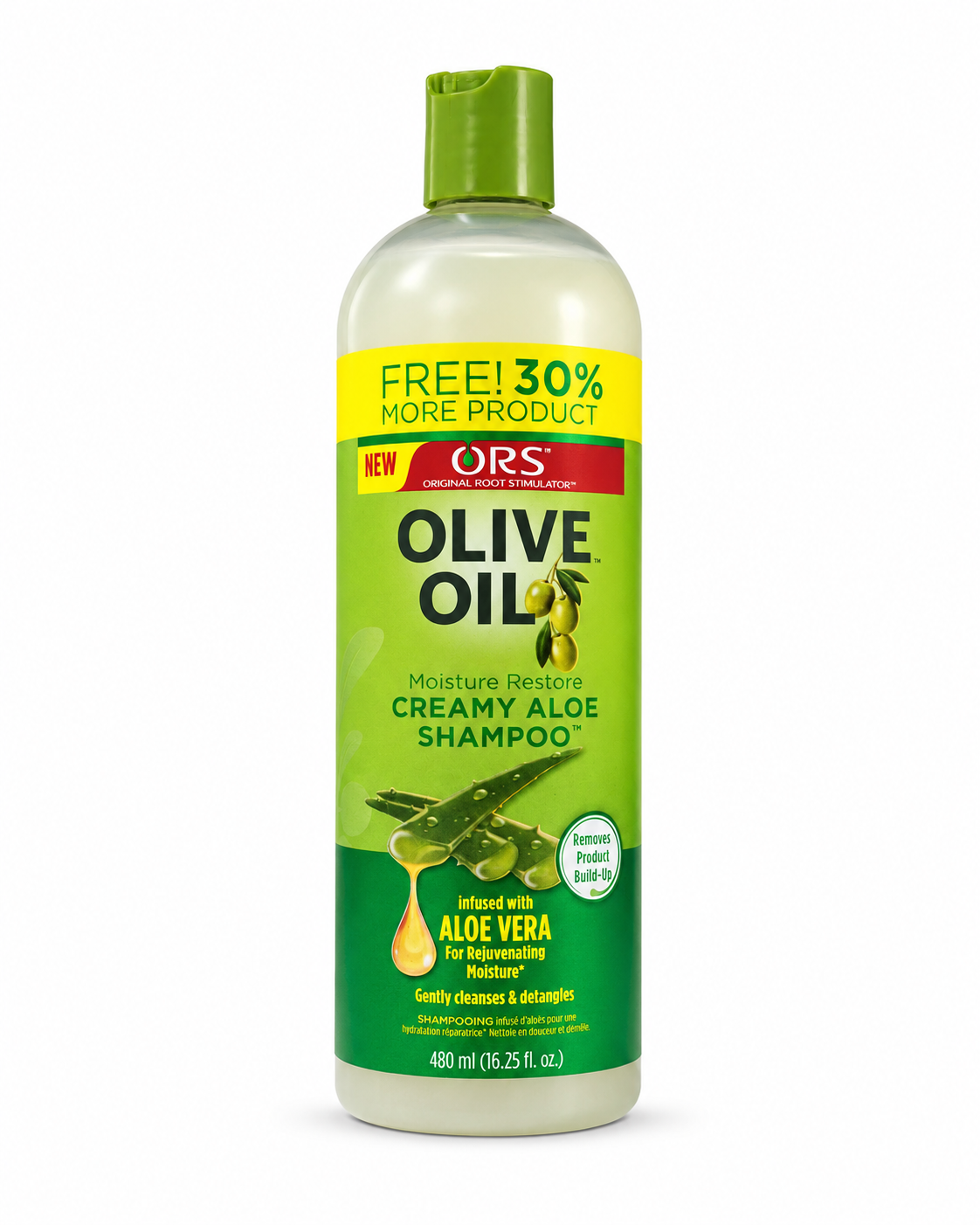 ORS Olive Oil Creamy Aloe Shampoo with Aloe Vera Bonus 16.25oz