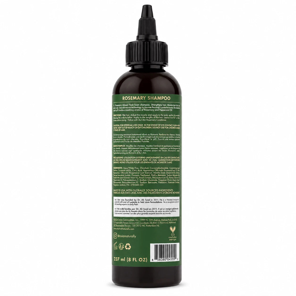 As I Am Rosemary Shampoo 8oz