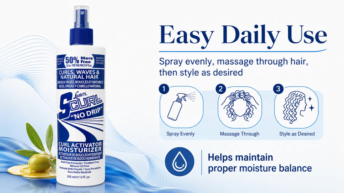 S-Curl No Drip Curl Activator Moisturizer 12oz (Bonus)