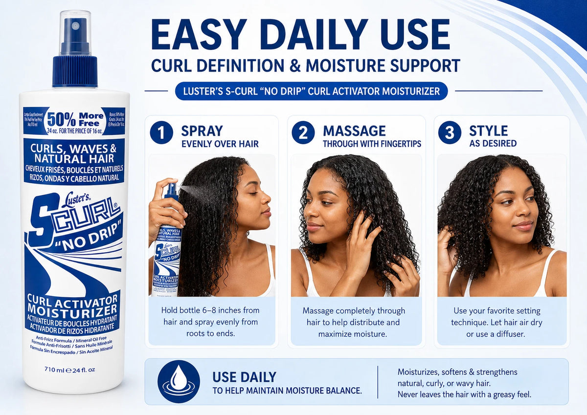 S-Curl No Drip Curl Activator Moisturizer 24oz (Bonus)