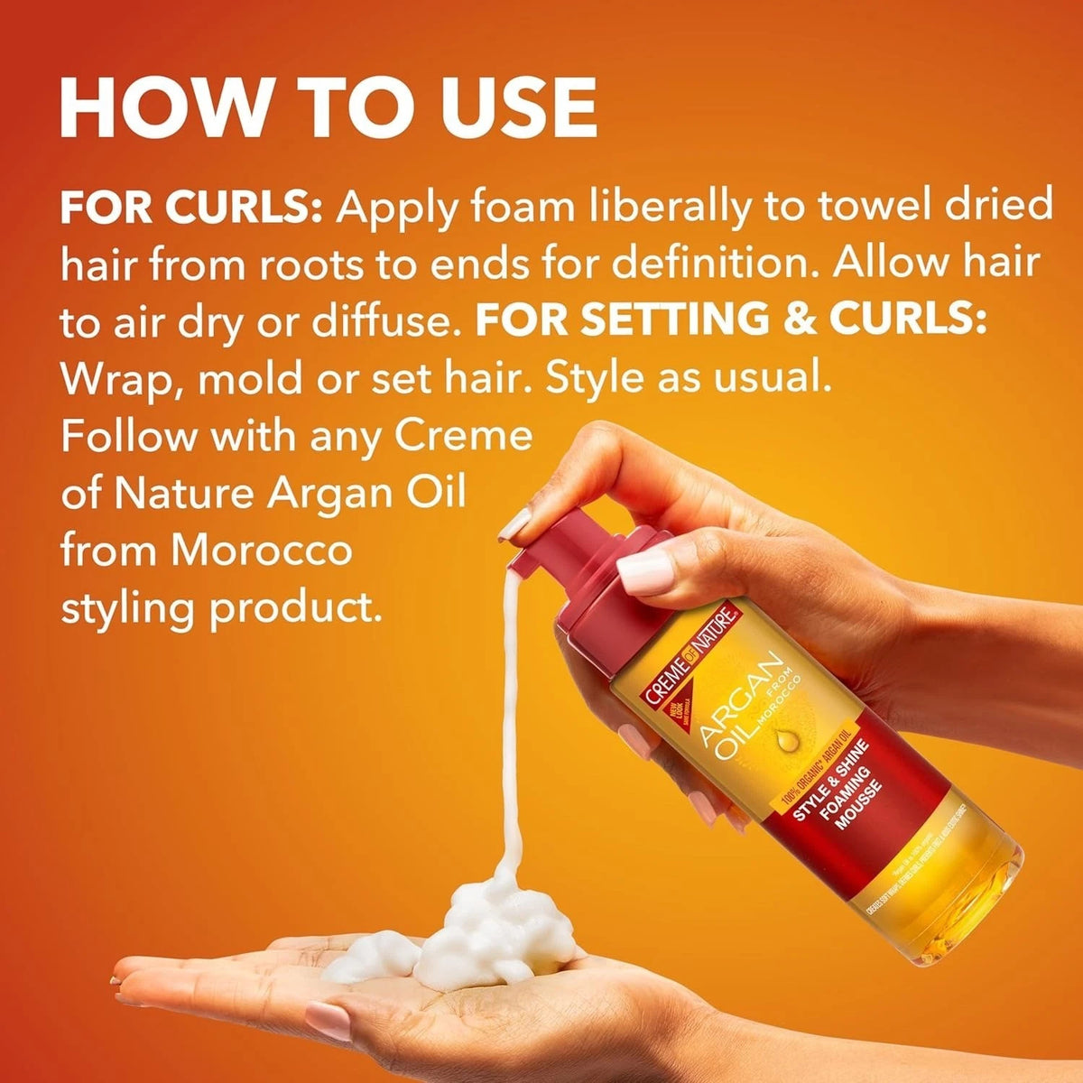 Crème of Nature Argan Oil Mousse 7oz