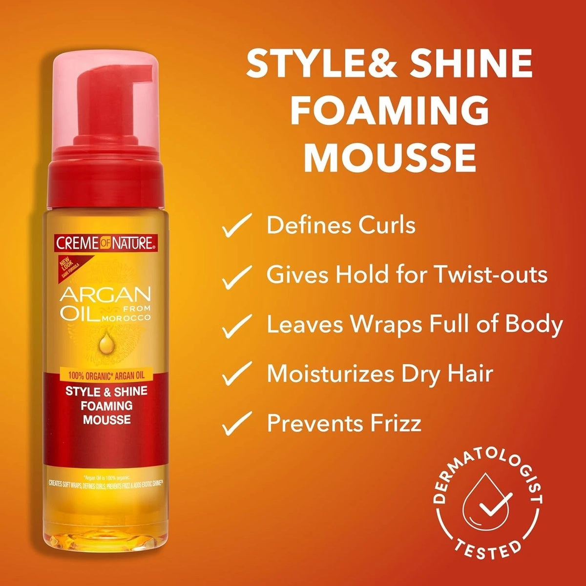 Crème of Nature Argan Oil Mousse 7oz
