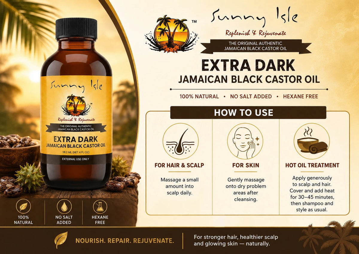 Sunny Isle Jamaican Black Castor Oil Extra Dark 4oz