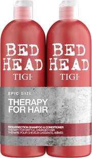 TIGI Bed Head Resurrection Shampoo & Conditioner Set - Red 750ml (Pack of 2)