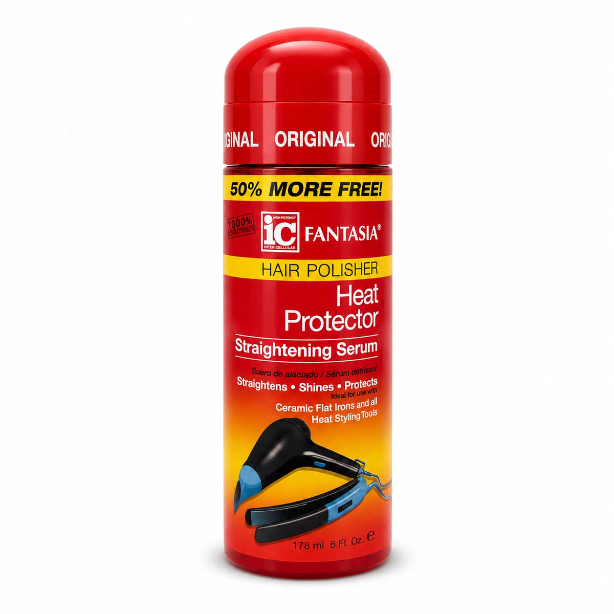Fantasia IC Heat Protector Straightening Serum 6oz