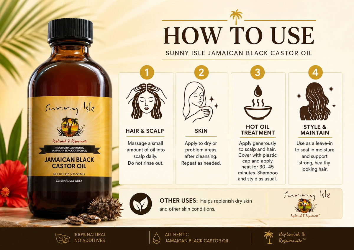Sunny Isle Jamaican Black Castor Oil Original 8oz