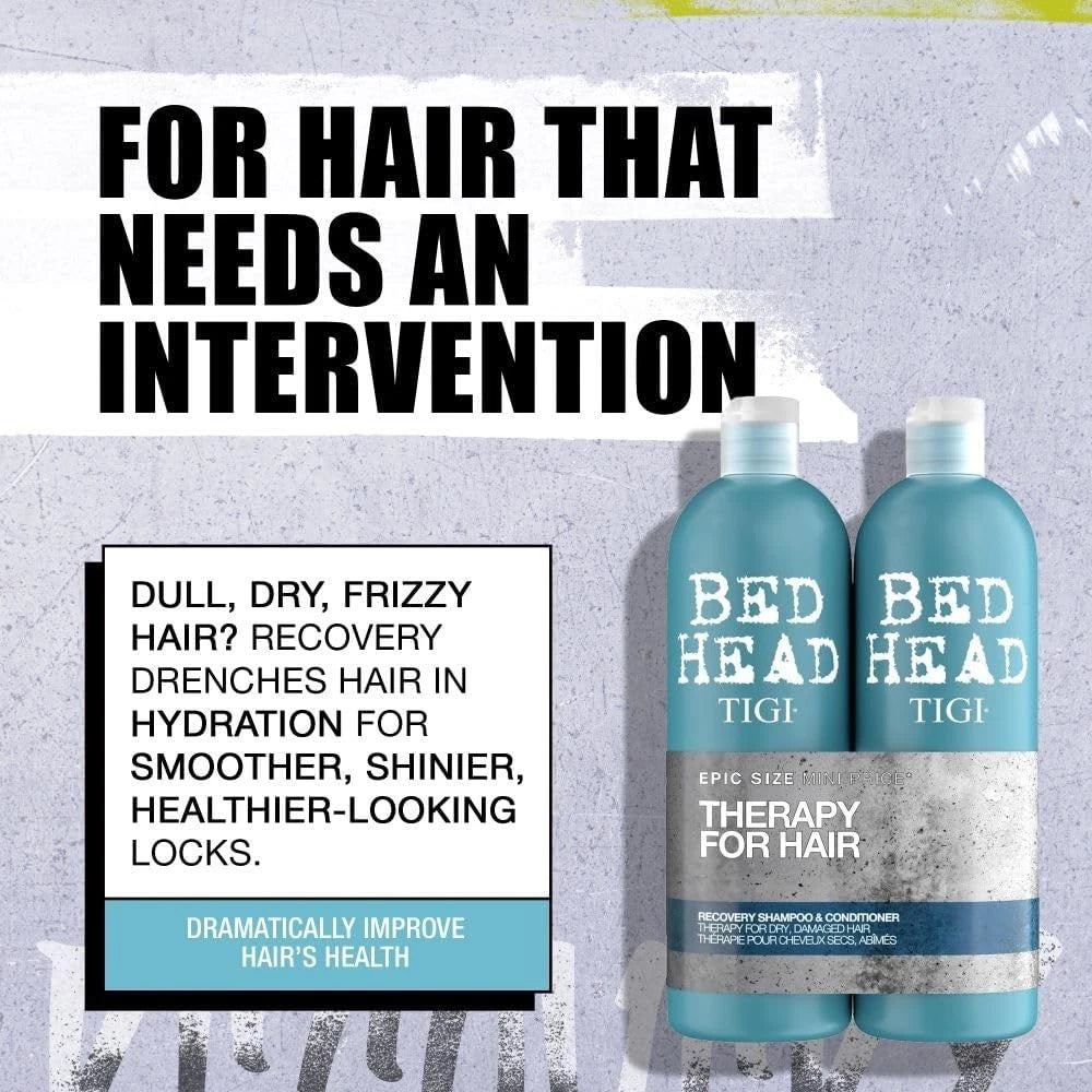 TIGI Bed Head Recovery Shampoo & Conditioner Set - Blue 750ml (Pack of 2)