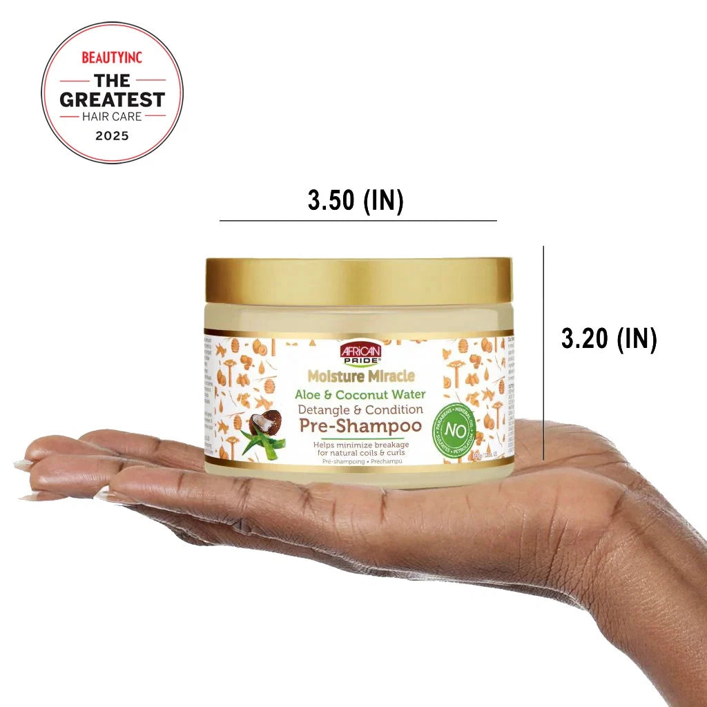 African Pride Moisture Miracle Aloe & Coconut Pre-Shampoo 12oz