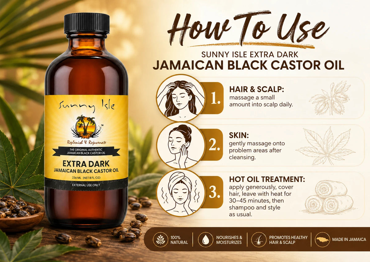 Sunny Isle Jamaican Black Castor Oil Extra Dark 8oz