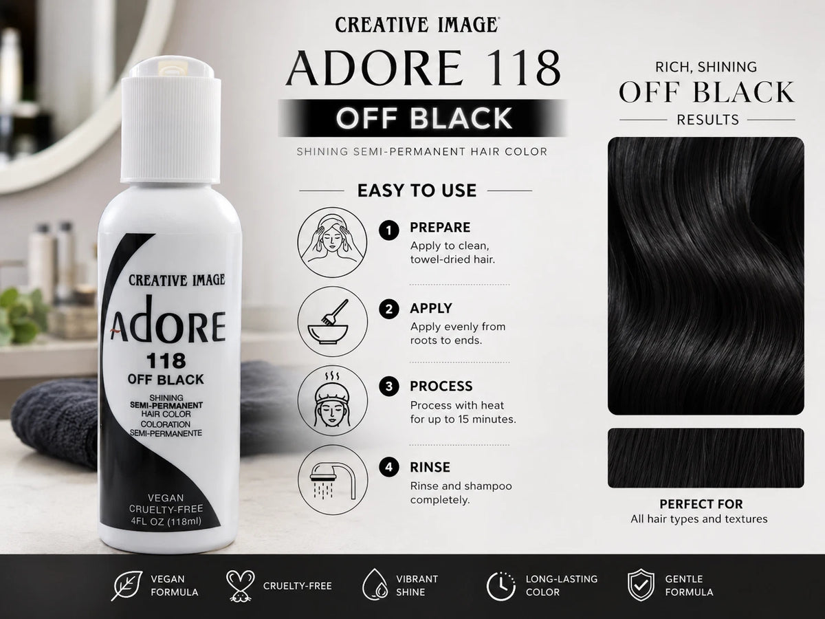 Adore 118 Off Black 4oz