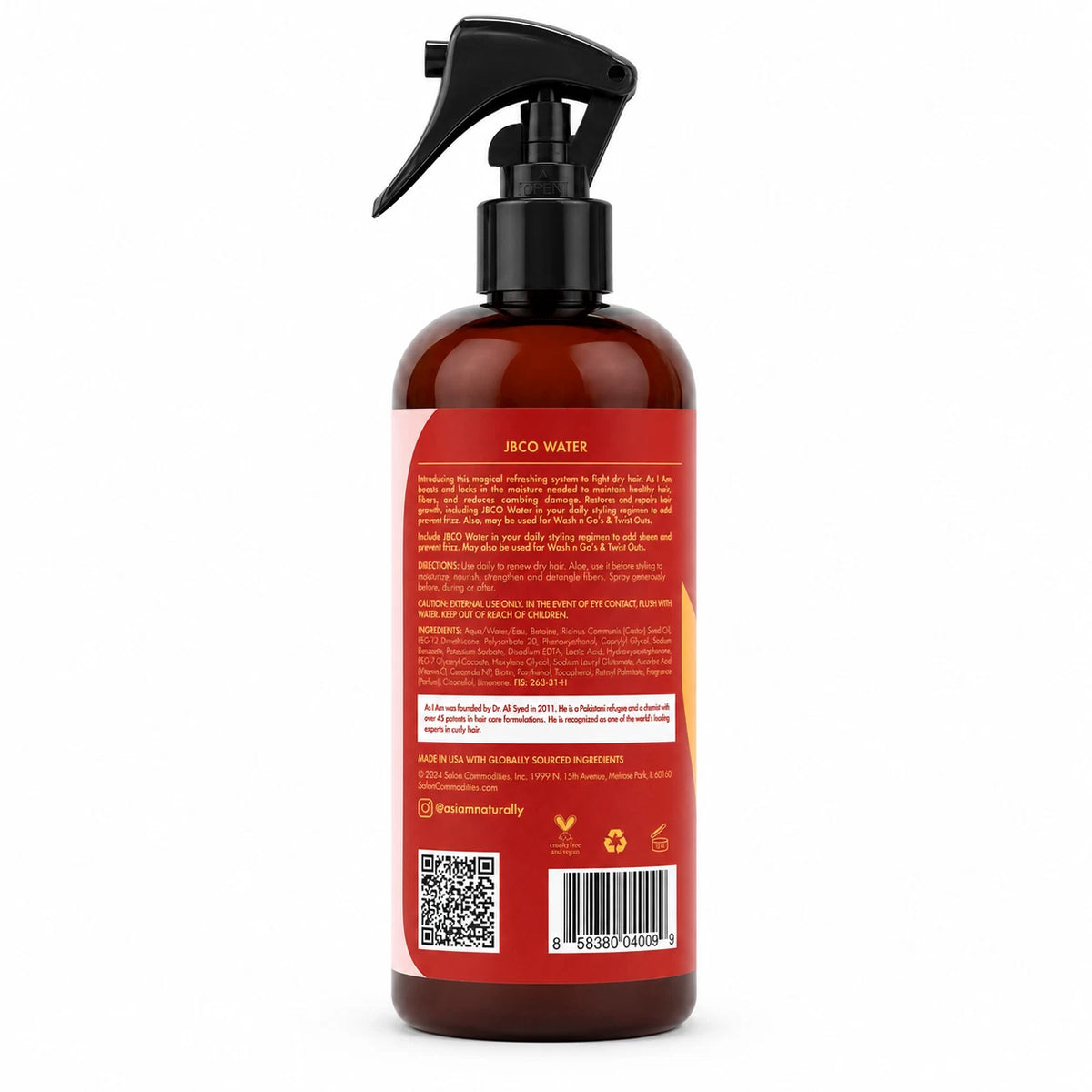 As I Am Jamaican Black Water 16oz