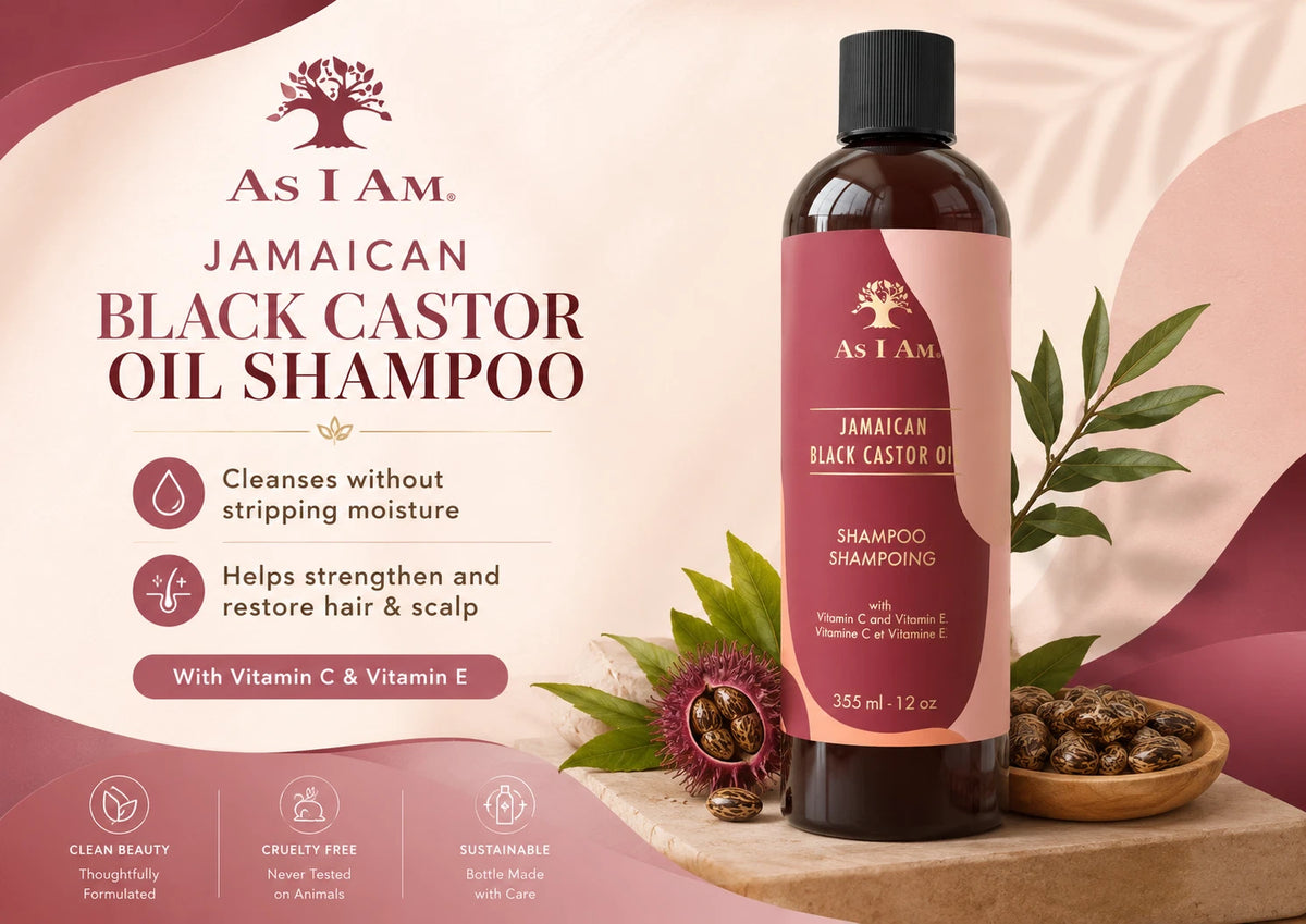 As I Am Jamaican Black Castor Oil Shampoo 12oz