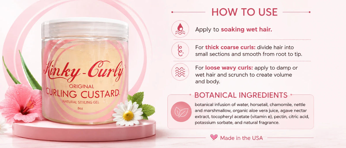 Kinky-Curly Curling Custard 8oz