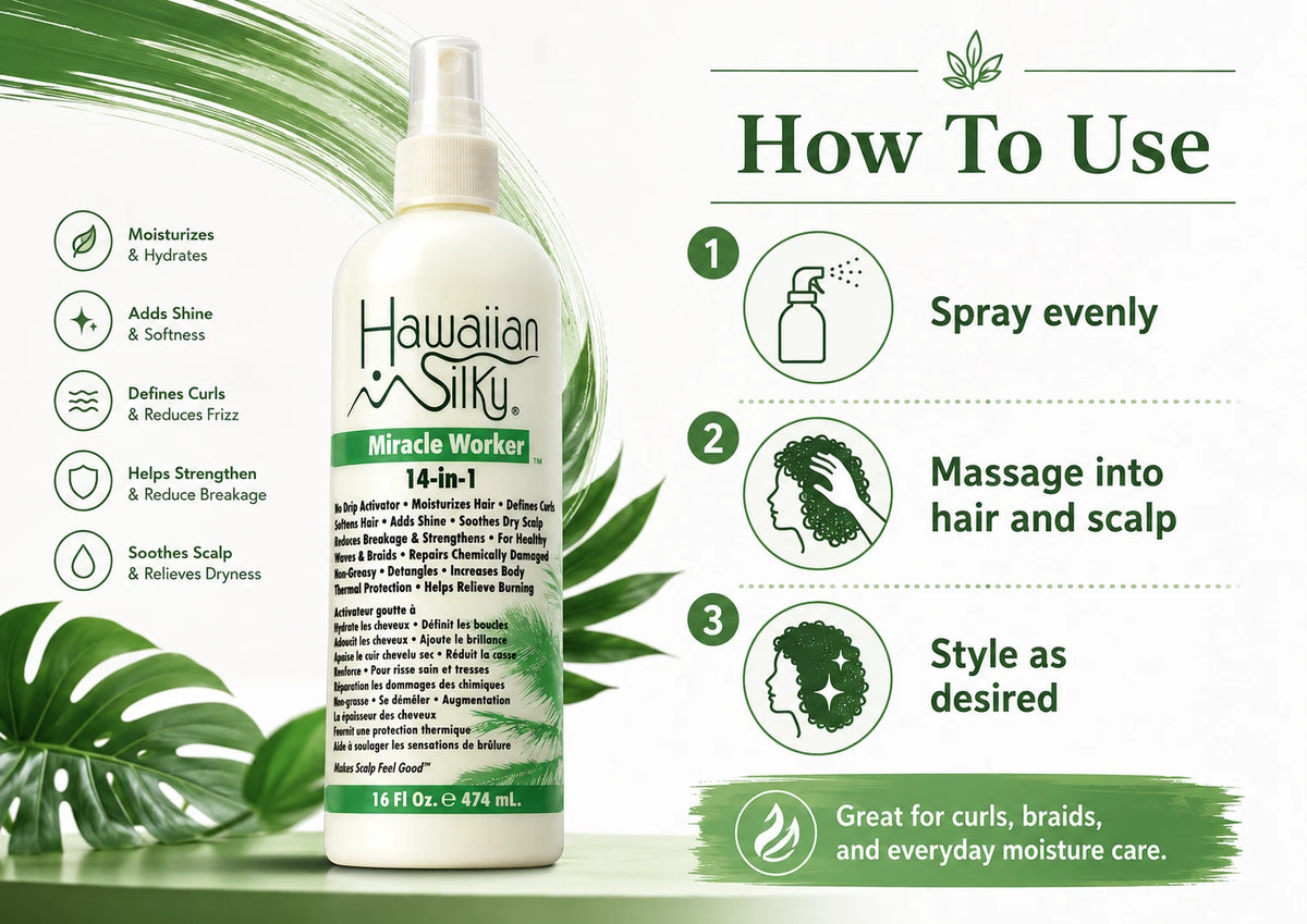 Hawaiian Silky 14 in 1 Miracle Worker 16oz