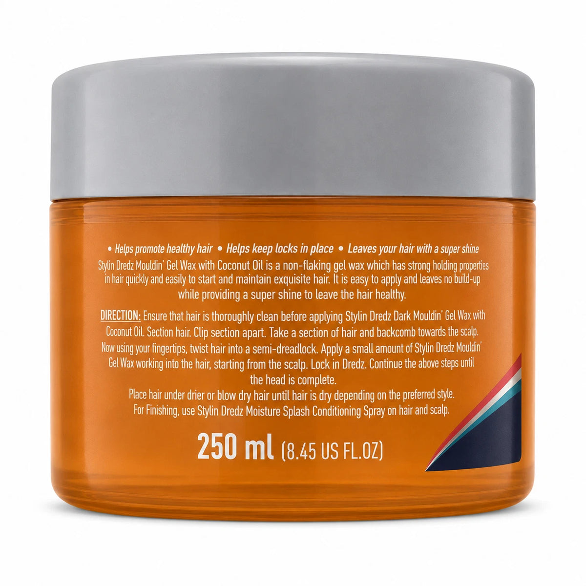Stylin' Dredz Moulding Gel Wax Maximum Hold 250ml - Dark