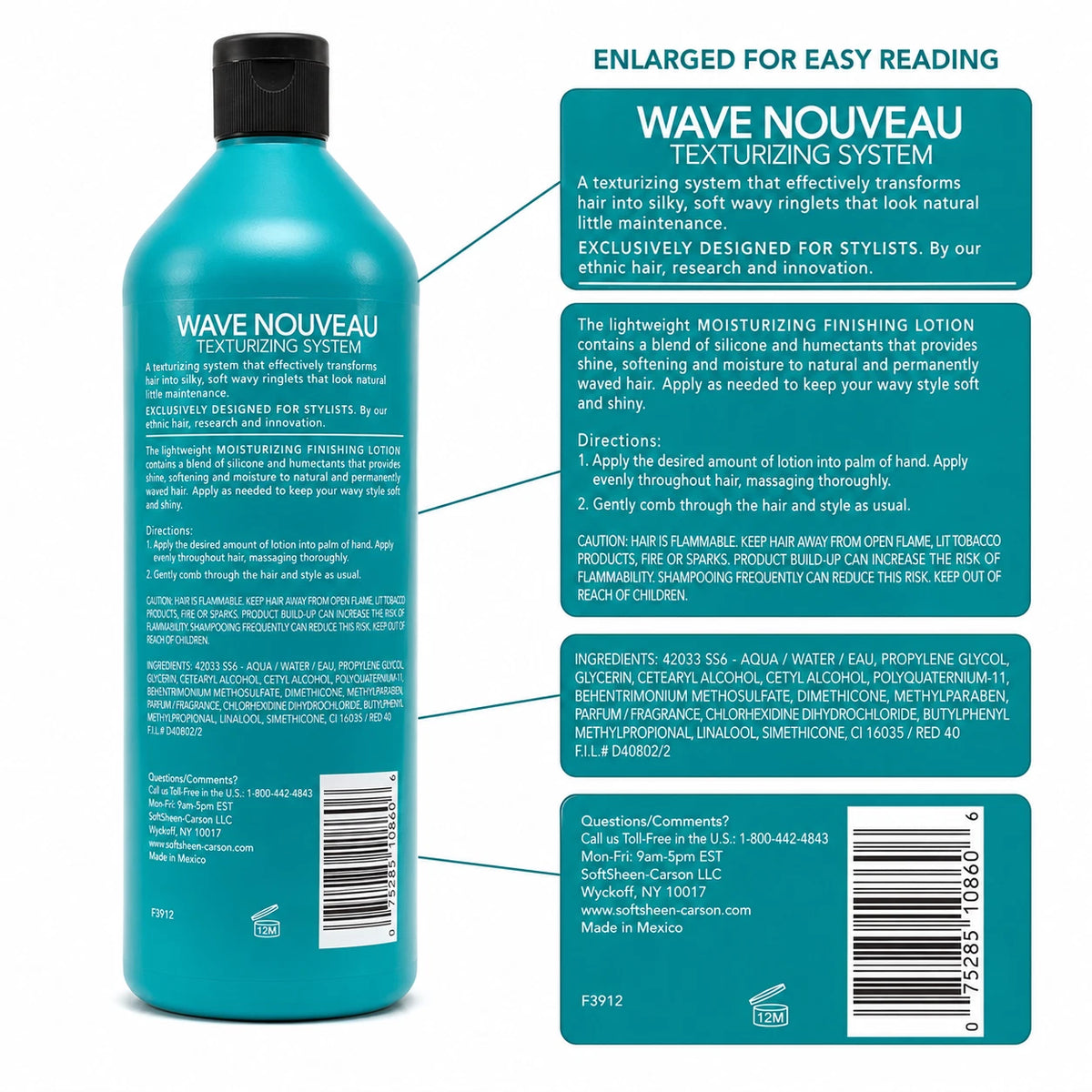 Wave Nouveau Moisture Finishing Lotion 33.8oz